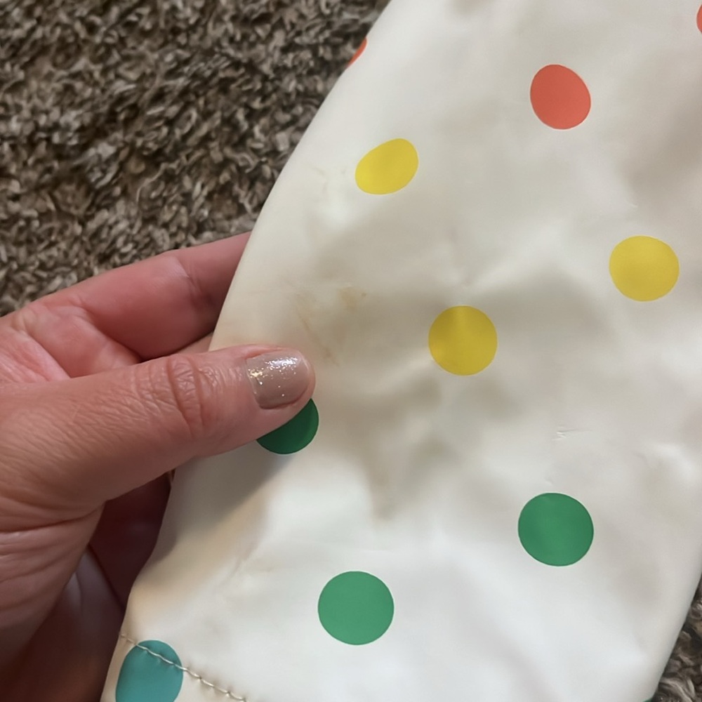 Primary Rainbow Dot Raincoat - Picture 4 of 5